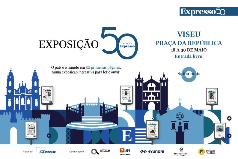 Jornal EXPRESSO celebra 50 anos e vai presentear Viseu com uma exposição comemorativa, já na próxima semana