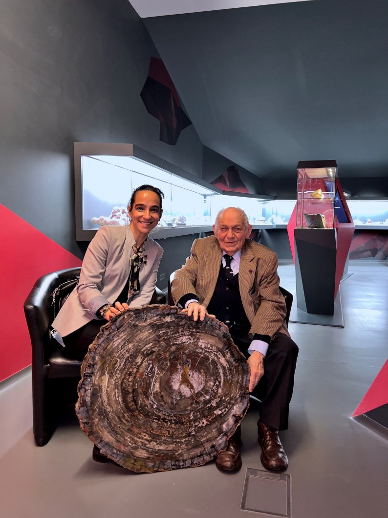 Museu do Quartzo recebe fóssil milenar doado por Galopim de Carvalho
