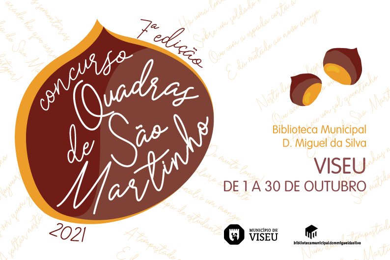 7ª edição do concurso “Quadras de São Martinho” chega à Biblioteca Municipal de Viseu