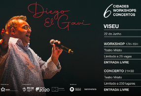 Viseu recebe amanhã a “Tour Diego El Gavi: Seis cidades, seis workshops, seis concertos”